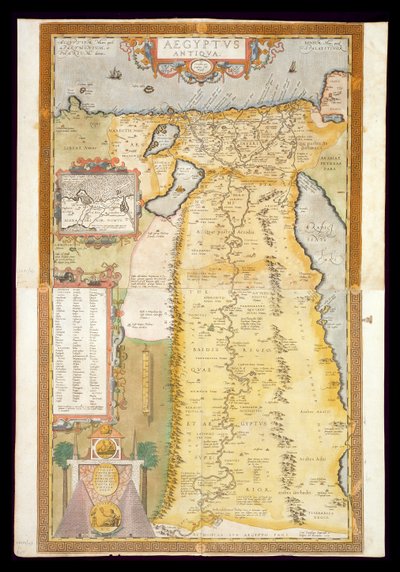 Map of Ancient Egypt by Abraham Ortelius